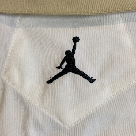 Jordan Bowling Shirt Colorblock Camp Boxy Button Down Women’s XS Brown Kelp/Sail - Picture 8 of 16